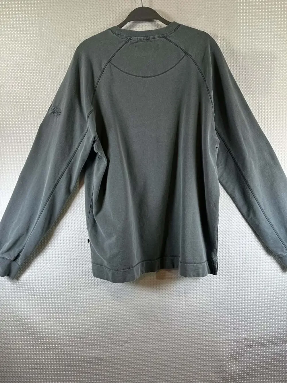 Quiksilver Edition Grey 100% Cotton Raglan Crewneck Sweatshirt